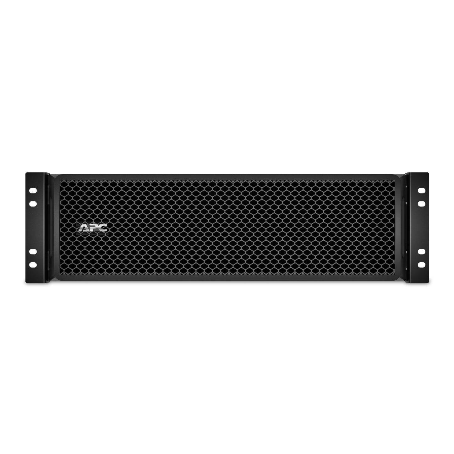 APC SRT192RMBP black rackmount UPS battery pack with hexagonal mesh front