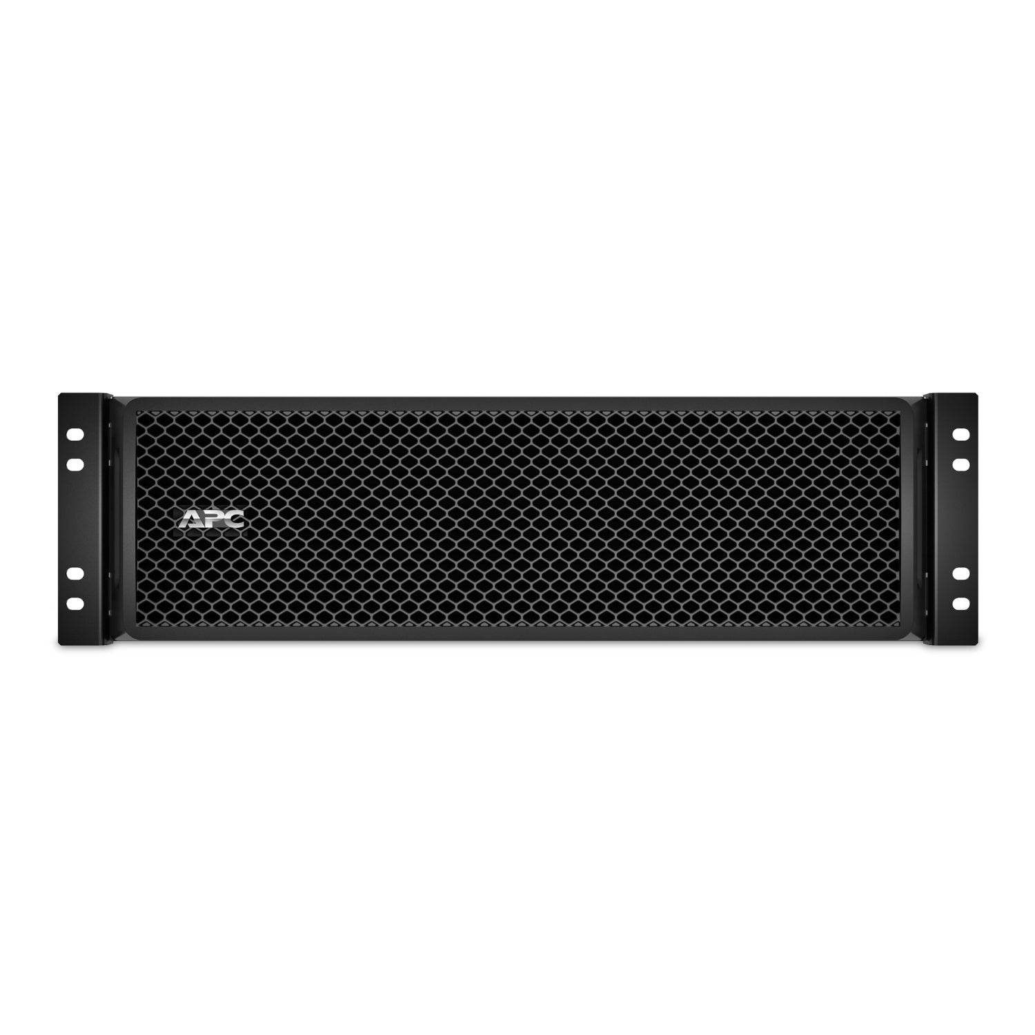 APC SRT192RMBP black rackmount UPS battery pack with hexagonal mesh front