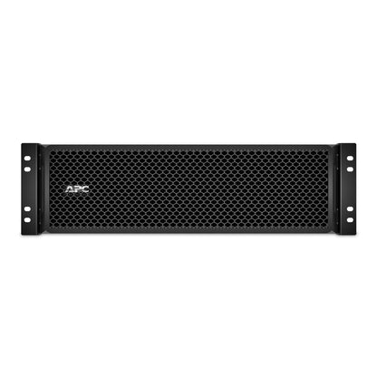 APC SRT192RMBP black rackmount UPS battery pack with hexagonal mesh front