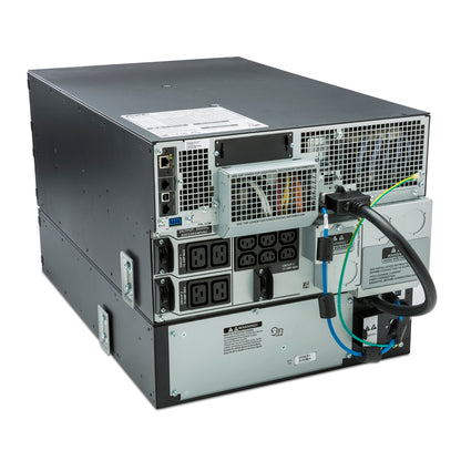 APC SRT10KRMXLI 10kVA rackmount UPS with power outlets and network ports