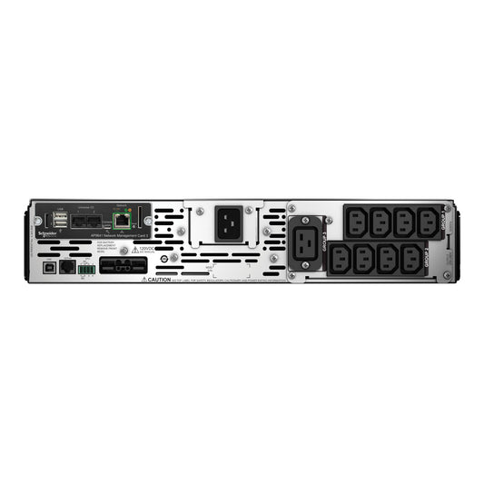 APC SMX3000RMHV2UNC Smart-UPS X 3000VA with Schneider Electric AP961 rear NMC