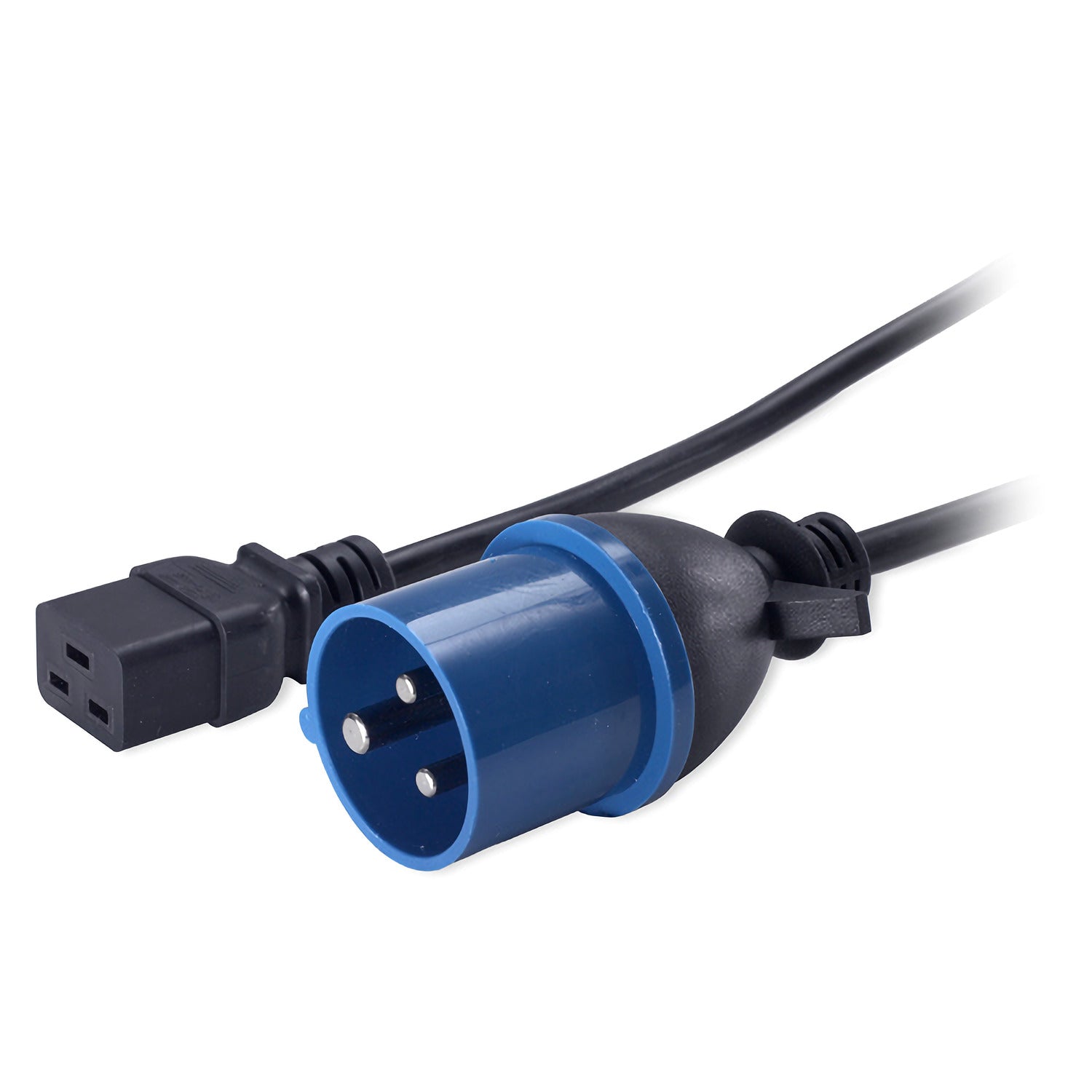 APC AP9876 blue black C19 to IEC309 16A 2.5m rack power cord