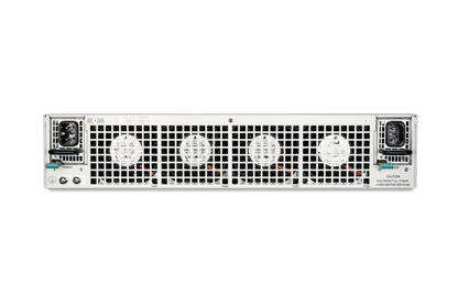 Back of Fortinet FortiGate-3401E server rack with fan vents and power ports