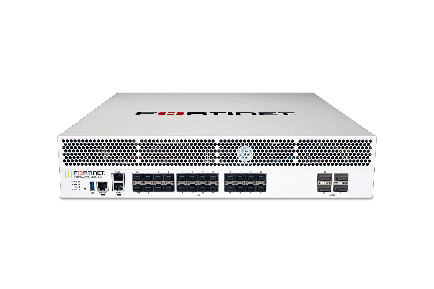 Fortinet FortiGate 3401E firewall with 100GE QSFP28 ports and SSD