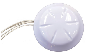 Fortinet fant-04abgn-2504-o-r white circular dual-band wifi omni micro antenna with glossy finish and petal grooves