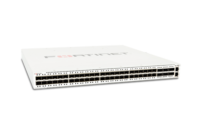 White Fortinet FS-1048E-USG FortiSwitch with ethernet ports