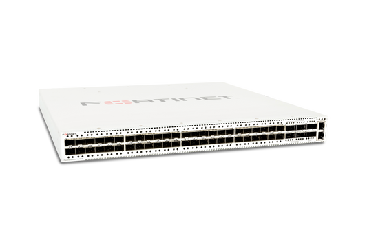 White Fortinet FS-1048E-USG FortiSwitch with ethernet ports