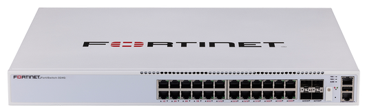 Fortinet FS-324G | 24-Port 2.5G Non-PoE Switch, 4x 10G SFP+, MACsec, FortiLink