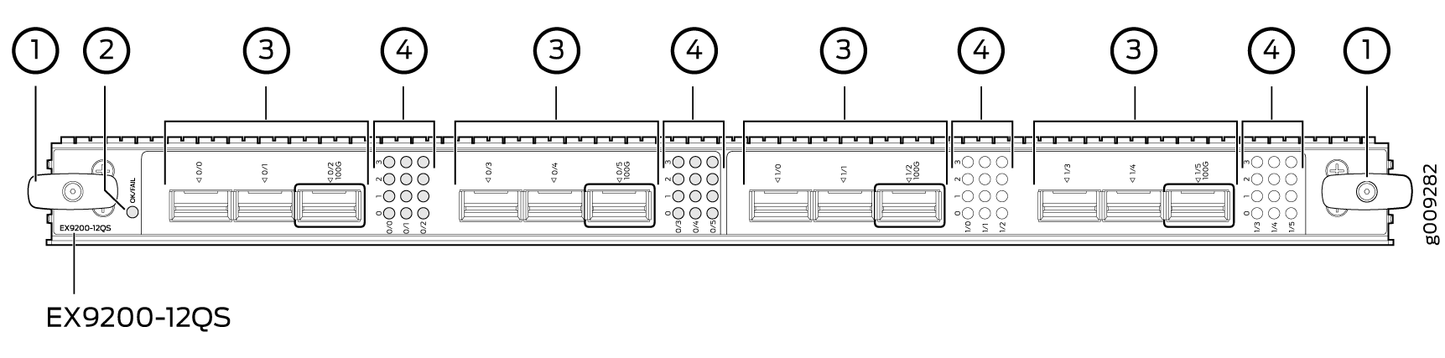 Juniper ex9200-12qs network switch in sleek silver with modular design 12 port multi rate 10/40/100gbe capable