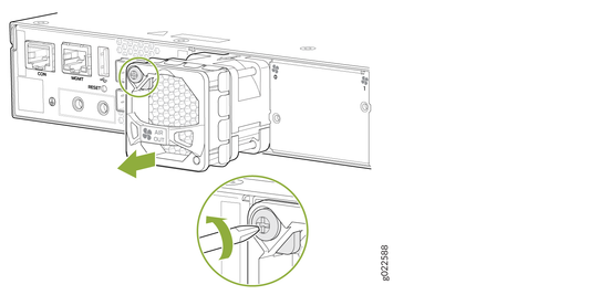 Black plastic juniper ex4400 series fan module housing with honeycomb pattern and circular lens cover