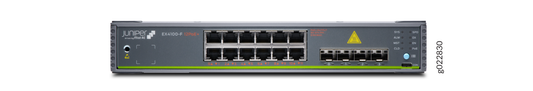 Juniper EX4100-F-12P | EX4100 Series 12 x 1GbE PoE+ Ports, 2x10G Uplinks, Fanless Switch
