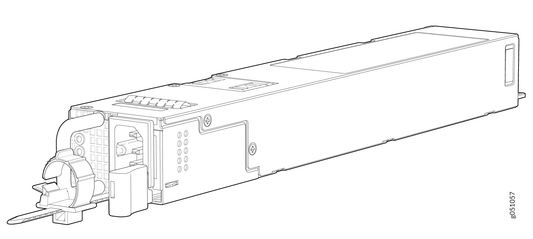 Juniper JPSU-1600W1UDCAFO2 | QFX5220-32CD 1600W DC Power Supply, Airflow Out, DC Cable