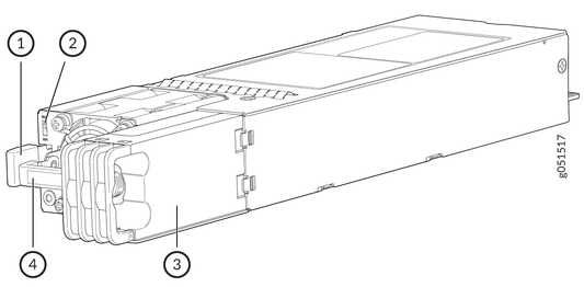 Juniper JNP-3000W-DCAFO2 | QFX5230 Switch DC Power Supply, 3000W, Front-to-Back Airflow
