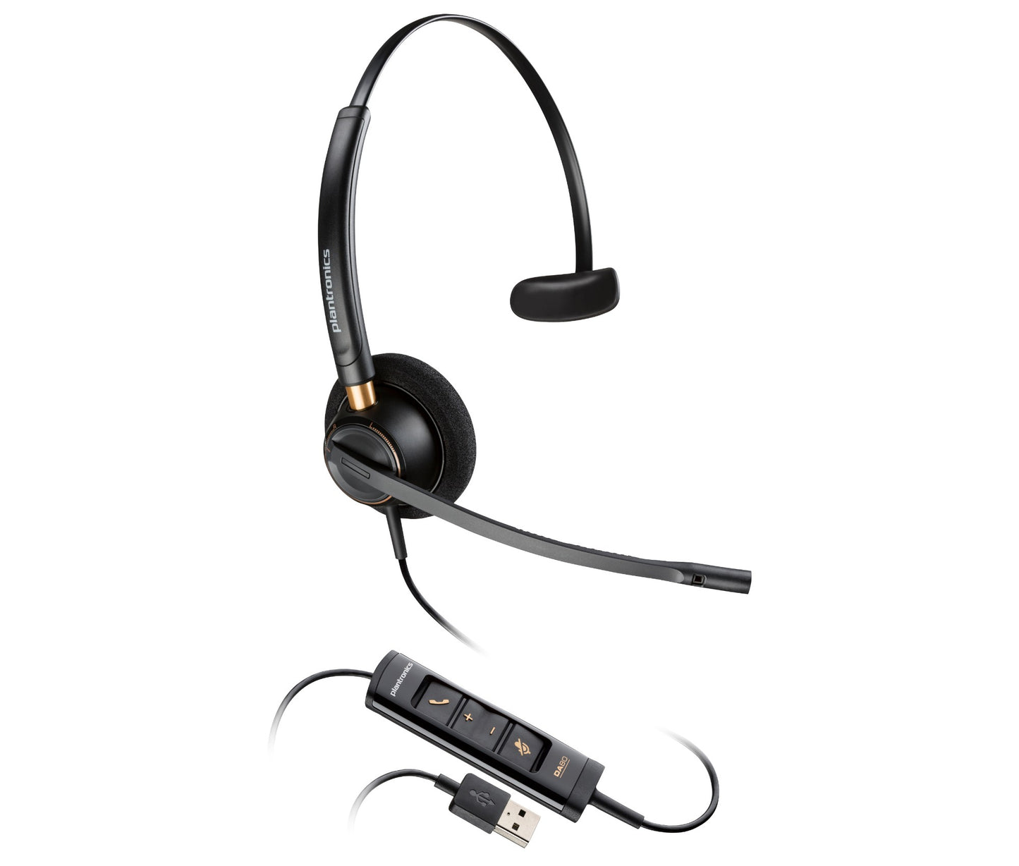 Poly 783R1AA | EncorePro 515 Microsoft Teams Certified Monoaural Headset, USB-A