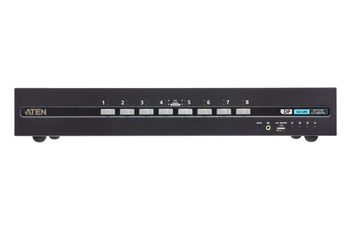 ATEN CS1188DP4C-AT-U | CS1188DP4C Secure KVM Switch, 8 x DisplayPort, 4K60, USB HID + CAC