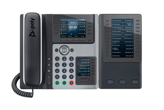Poly 82M93AA | Edge E400 IP Phone, PoE-Enabled, VOIP Deskphone