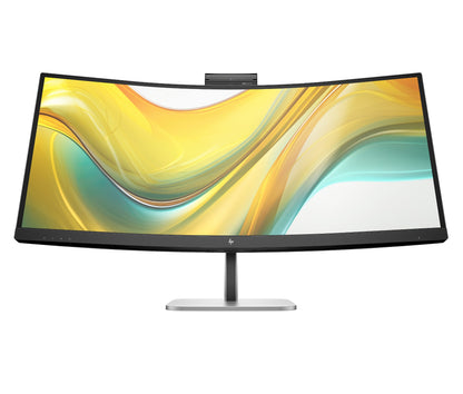 HP 9E0Z2UT Series 5 Pro 34in curved WQHD monitor with yellow-green display