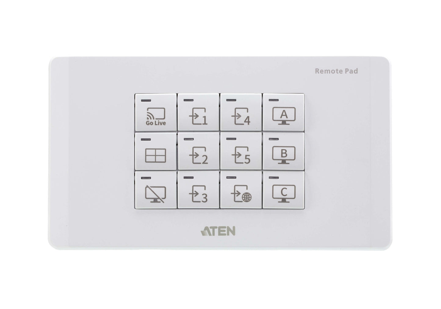 ATEN VPK312K1-AT-U | VPK312K1 4-Key IP Control Keypad, White, Ethernet