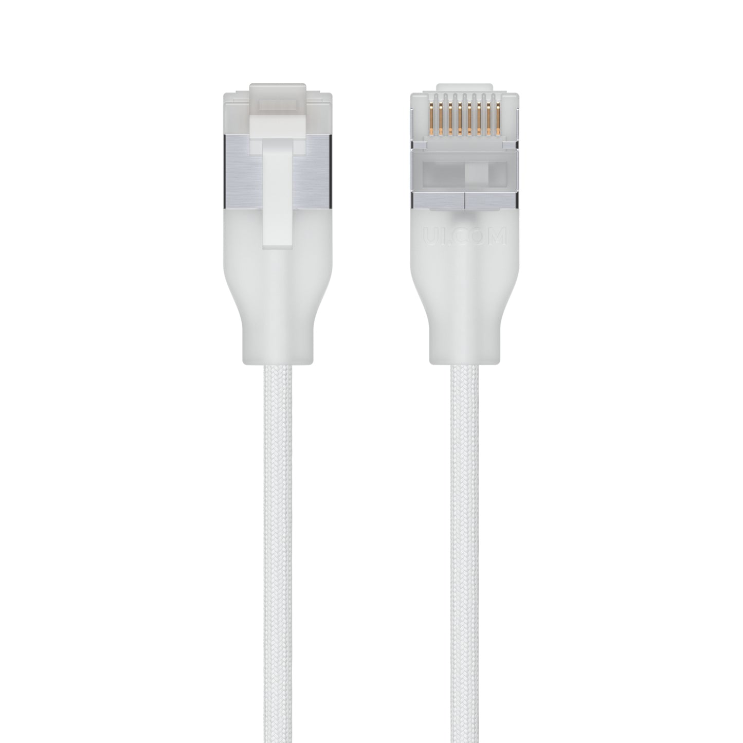 Ubiquiti UACC-Cable-Patch-EL-C6A-0.3M-W | C6A-0, Cat6a Ethernet Cable, 0.3m, Translucent, White