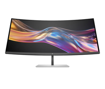 HP 8K167AA Series 7 Pro 37.5’’ curved black monitor with vibrant abstract colors
