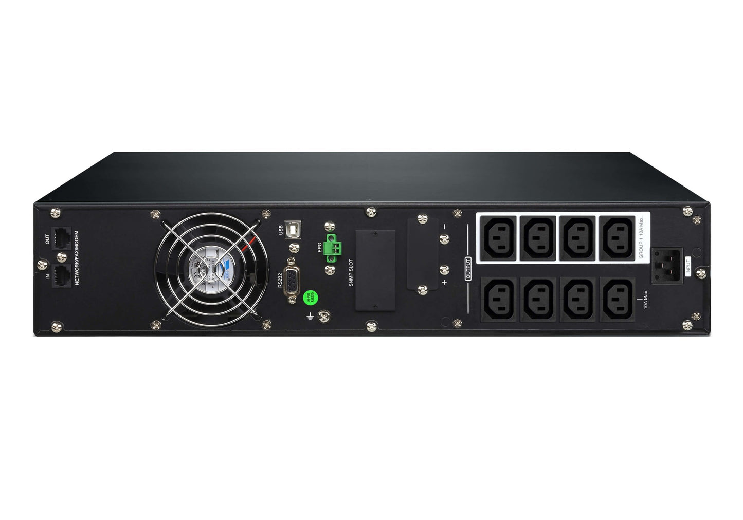 ATEN OL2000HV-AT-G | OL2000HV Online UPS 2000VA/2000W 8 x IEC C13 USB/DB9 EPO Opt SNMP