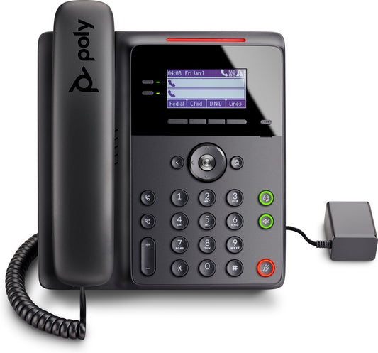 Poly 84C19AA | Edge B10 IP Phone with Power Supply, VOIP Deskphone