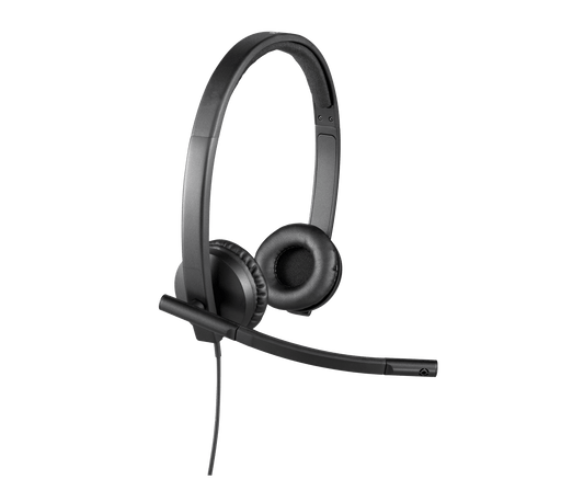Logitech 981-001432 | H570E USB Stereo Headset, Teams Certified, Noise Cancelling