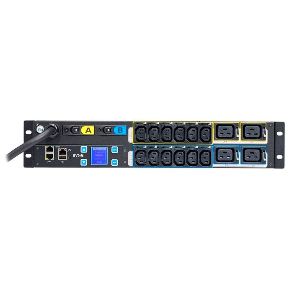 EATON EMIH06 | iec60309, Power Distribution Unit, 16 AC Outlets, 2U, Black