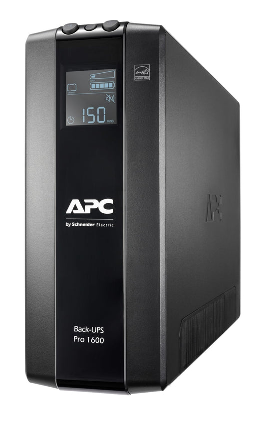 APC BR1600MI | 1600VA/960W Back-UPS Pro Tower UPS, 230V, 8x IEC C13 Outlets, AVR, LCD Display, User Replaceable Battery