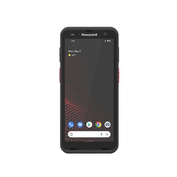 Honeywell CT70-SH-UVN mobile computer with rugged case and red buttons
