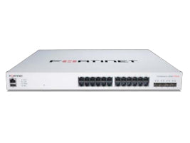 Fortinet FS-424E-FPOE | 24 GE RJ45, 4 10GE SFP+ Uplinks, 421W PoE+, FortiSwitch