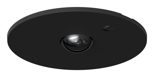 Ubiquiti G6 Pro 360 black flush mount security camera, ceiling view