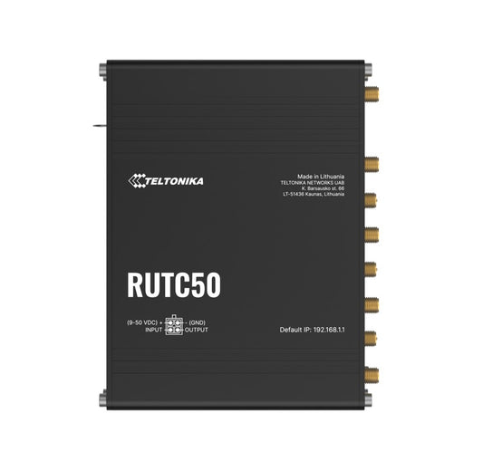Teltonika RUTC50200300 | RUTC50 5G Router, Dual-Band Wi-Fi 6, Dual SIM, 3.4 Gbps