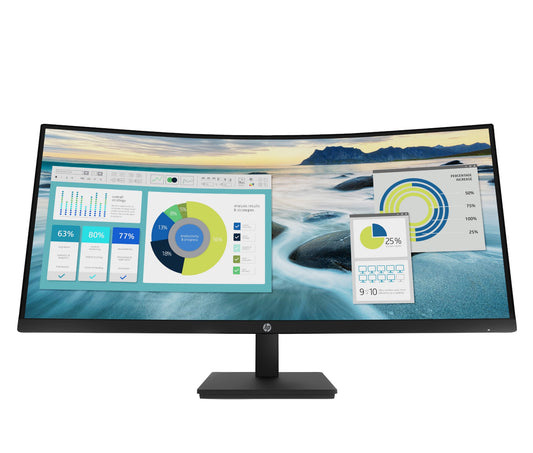 HP 21Y56AA | P34hc G4 WQHD USB-C Curved Monitor, 34" Display, 3440 x 1440 Resolution