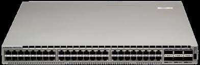 Arista DCS-7050TX-64-R silver server rack with 48x RJ45 ports