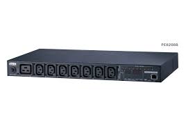 ATEN PE8208G-ATB-G | PE8208G Smart PDU, 7 x IEC C13 + 1 x C19, Outlet 1U 16A, 8