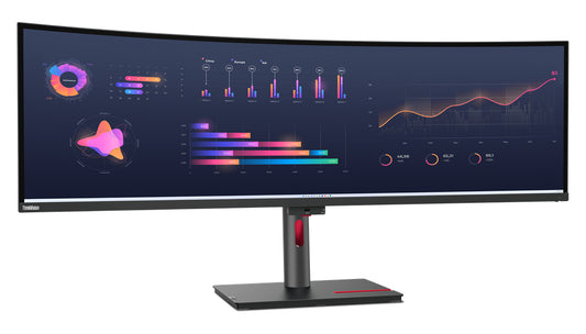 Lenovo 63DBRAR1AU | ThinkVision P49w-30 LED Display, 49" DQHD, 5120 x 1440 Pixels