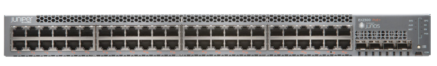 Juniper EX2300-48T | EX2300 Series 48 x 1GbE Ports, 4x1G SFP Uplinks, 1U Switch