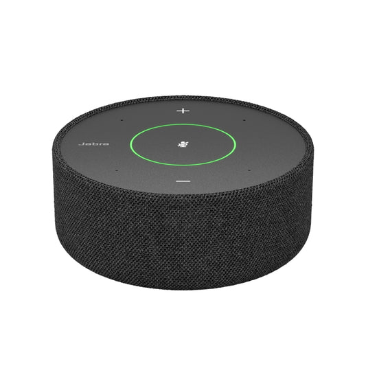 Jabra 8900-100 pana cast 55 black fabric speaker microphone with green illuminated control ring top surface