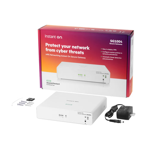 HPE S0G33A#ABG | Instant On Secure SG1004 Gateway/Controller, 10/100/1000 Mbps