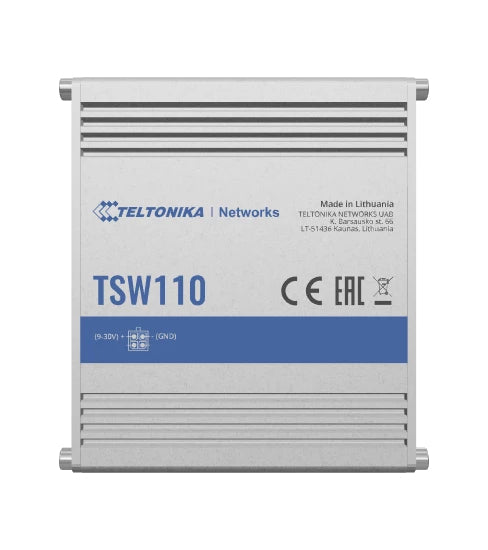 Teltonika TSW110 | Unmanaged Gigabit Ethernet Switch, 5 x 1GbE Ports, PoE, AU Plug