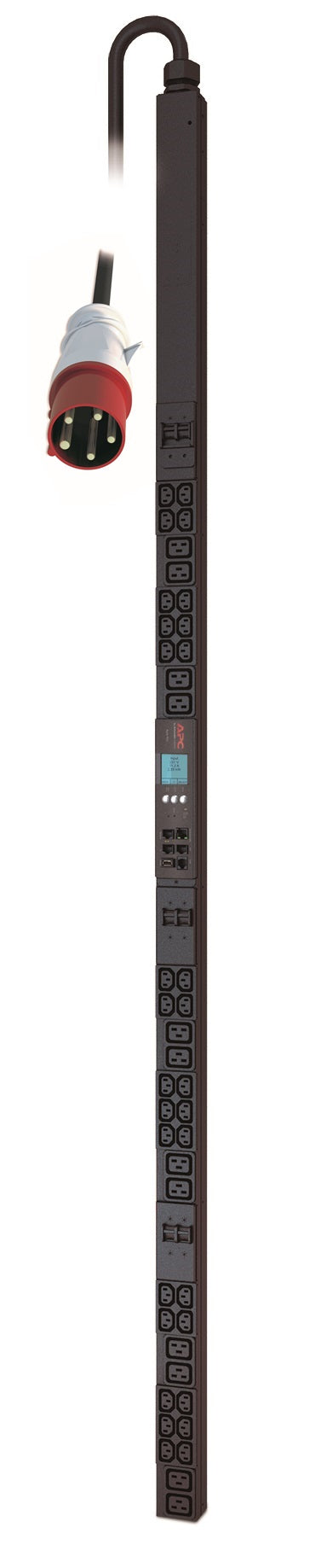 APC AP8886 | NetShelter Metered Rack PDU 0U 3-Phase 22kW 230V 32A or 17.3kW 230V 24A 30 C13 12 C19 Outlets IEC 309 3P+N+PE Cord