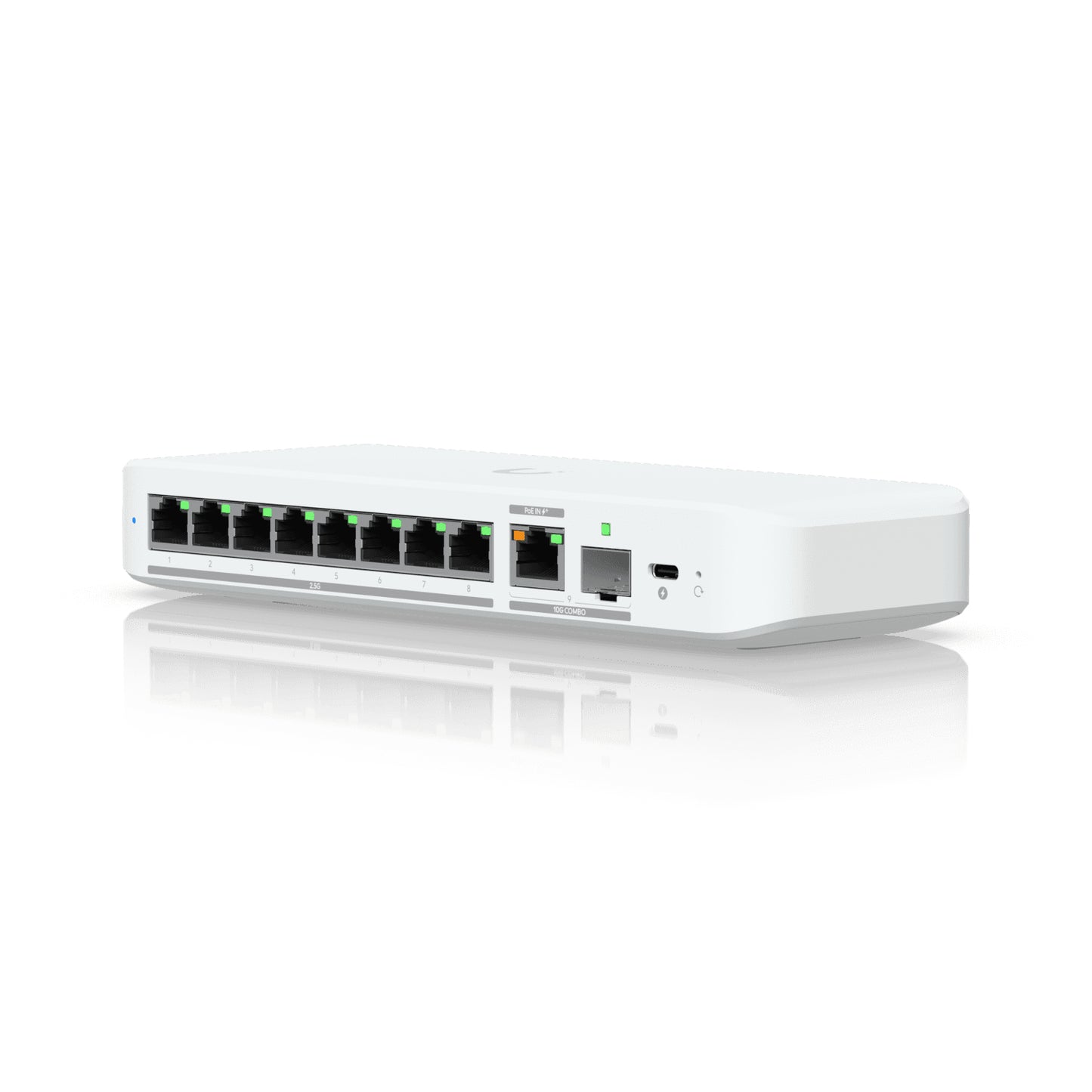 Ubiquiti USW-FLEX-2.5G-8 | UniFi Flex 2.5G Managed L2 Switch, 8 x 2.5GbE PoE Ports, Desktop/Wall-Mount