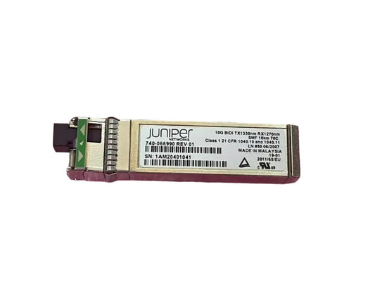 Juniper JNP-SFP-10G-BX10D | BX10D Transceiver, 1330nm Tx, 1270nm Rx, 10km, LC Connector, 10GBASE-BX10D SFP+ Transceiver
