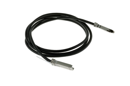 Allied Telesis AT-QSFP1CU 1m QSFP+ black coiled cable with silver SFP+ connectors
