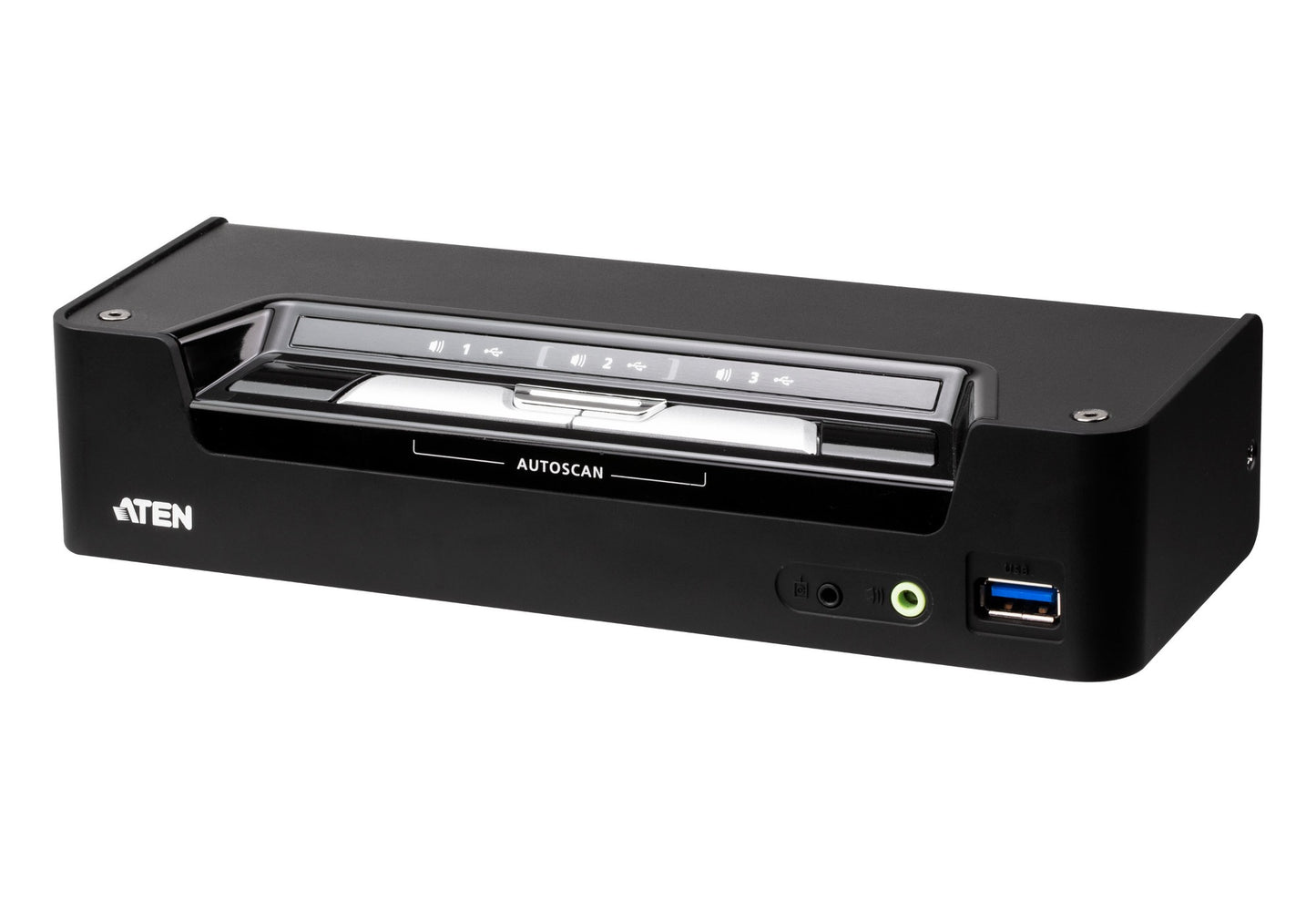 ATEN CS1953-AT-U | CS1953 KVMP Switch, 3-Port USB-C/DP, 4K60, 45W PD, USB 3.1