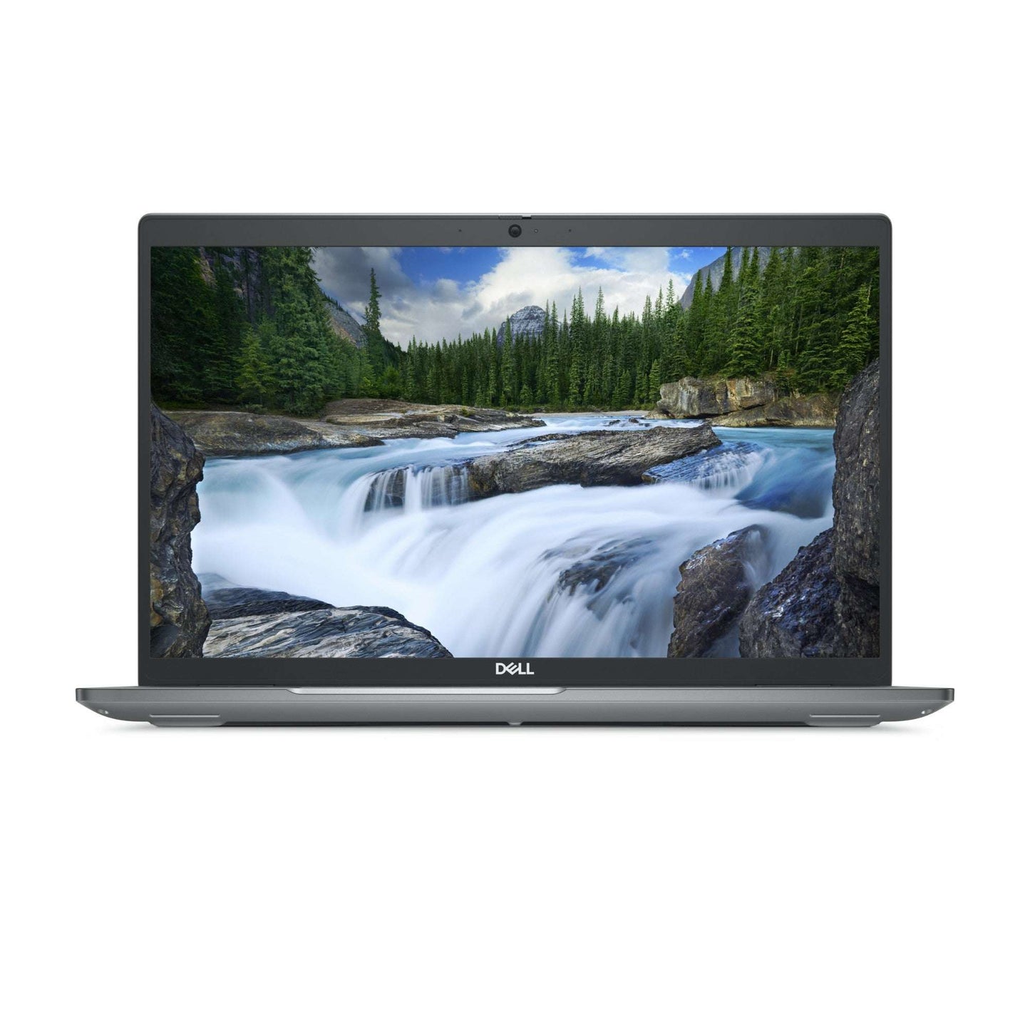 Dell Latitude 5550 15.6-inch gray laptop with Core Ultra 5, sleek design