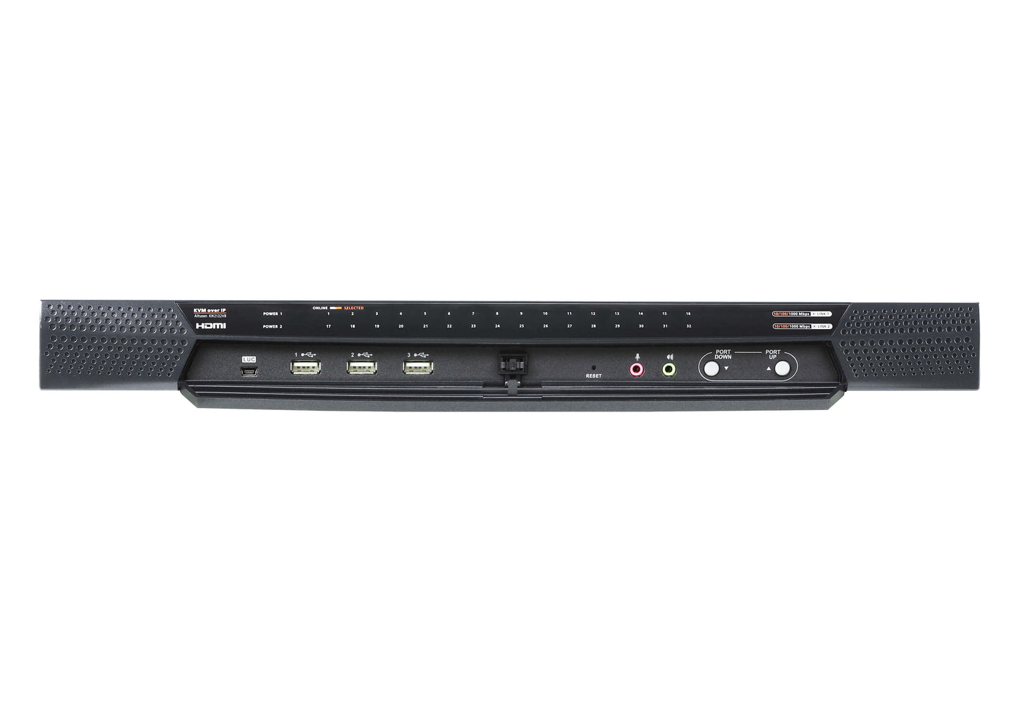 ATEN KN2132VB-AX-U KVM switch back view with HDMI ports and buttons