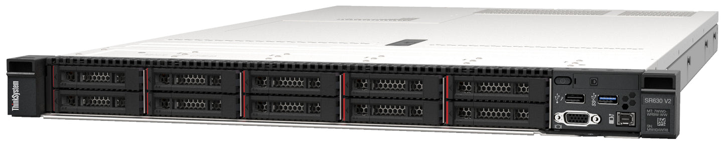 LENOVO 7Z71A018AU | ThinkSystem SR630 V2 Rack Server, Xeon Silver, 16GB RAM, 1U, 750W PSU