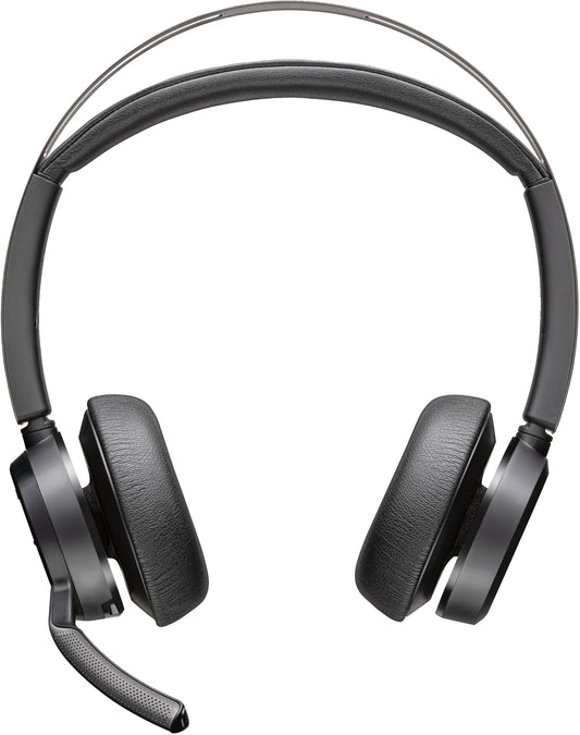 HP 77Y87AA | Poly Voyager Focus 2 Teams Headset, Charge Stand, Noise-Canceling